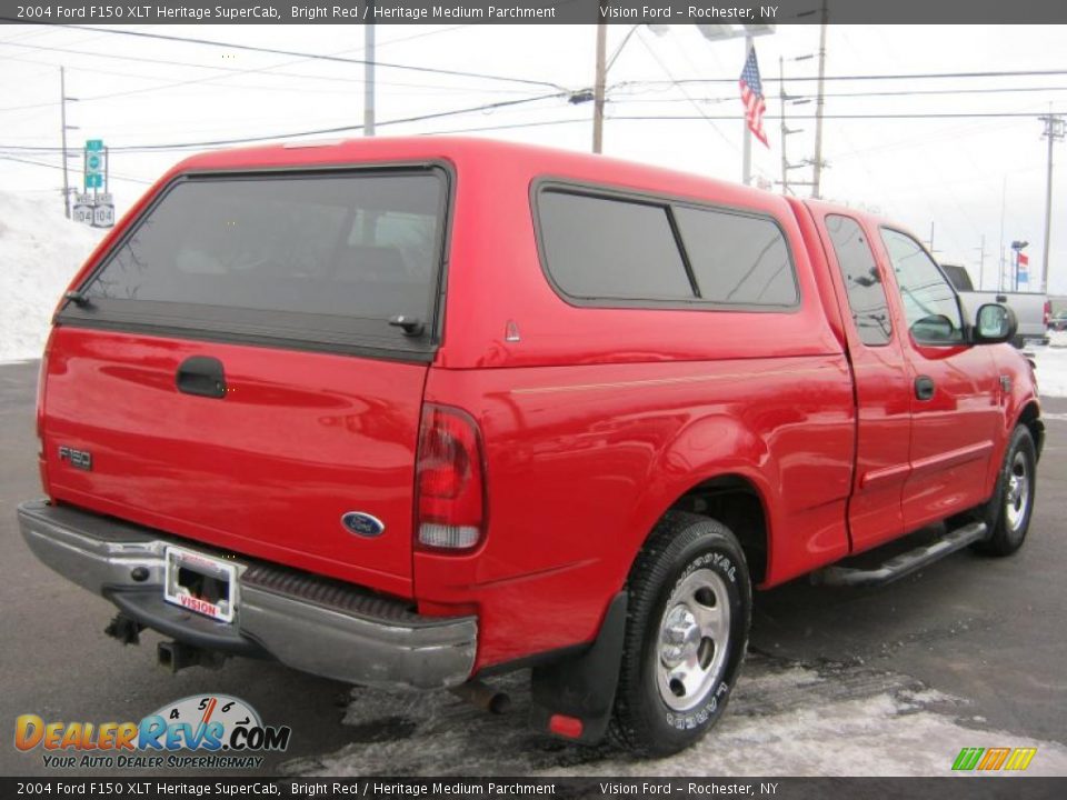 2004 Ford F150 XLT Heritage SuperCab Bright Red / Heritage Medium Parchment Photo #2