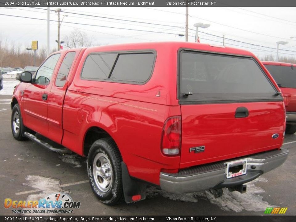 2004 Ford F150 XLT Heritage SuperCab Bright Red / Heritage Medium Parchment Photo #11