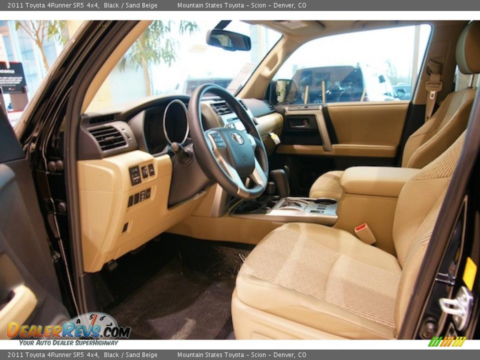 2011 Toyota 4Runner SR5 4x4 Black / Sand Beige Photo #3