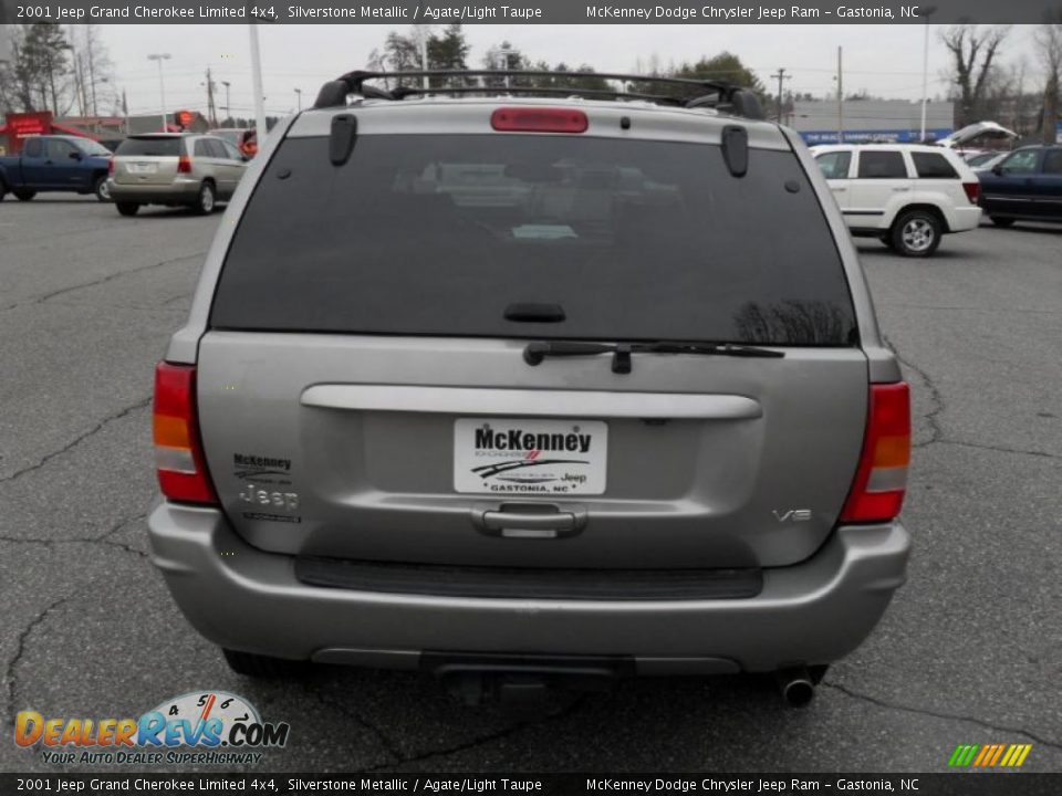 2001 Jeep Grand Cherokee Limited 4x4 Silverstone Metallic / Agate/Light Taupe Photo #3