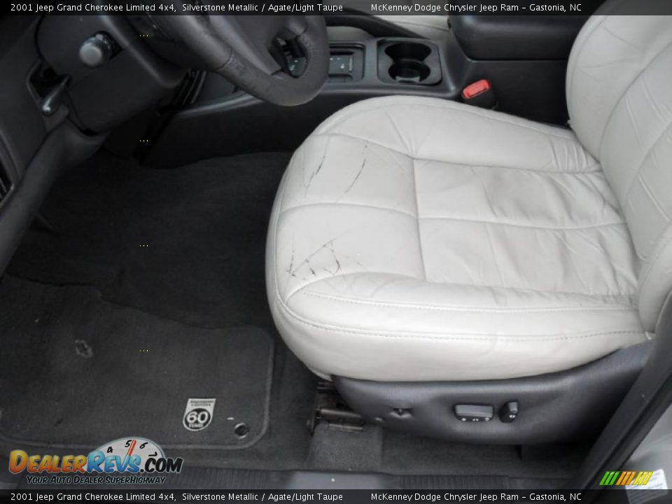 2001 Jeep Grand Cherokee Limited 4x4 Silverstone Metallic / Agate/Light Taupe Photo #8