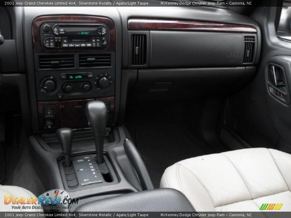 2001 Jeep Grand Cherokee Limited 4x4 Silverstone Metallic / Agate/Light Taupe Photo #19