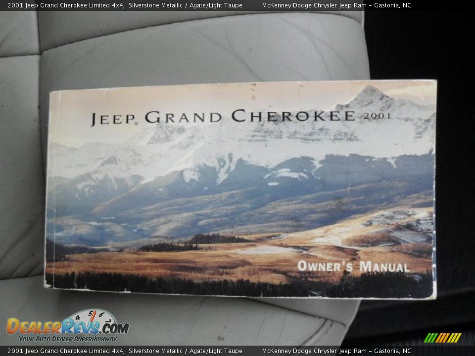 2001 Jeep Grand Cherokee Limited 4x4 Silverstone Metallic / Agate/Light Taupe Photo #23