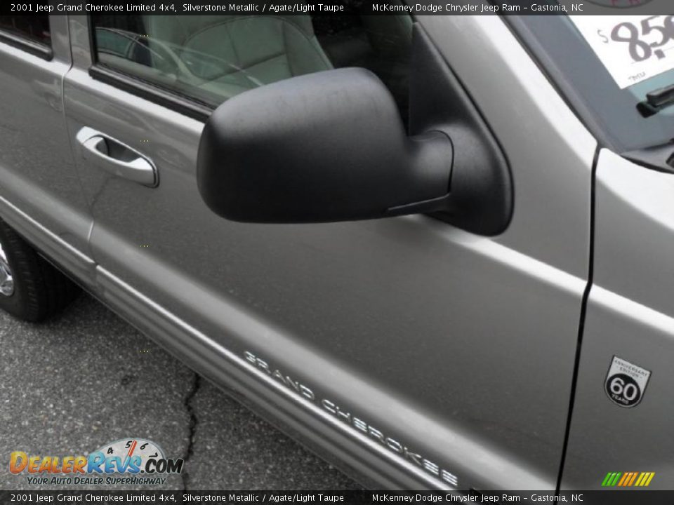 2001 Jeep Grand Cherokee Limited 4x4 Silverstone Metallic / Agate/Light Taupe Photo #26