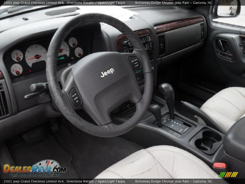 Agate/Light Taupe Interior - 2001 Jeep Grand Cherokee Limited 4x4 Photo #29