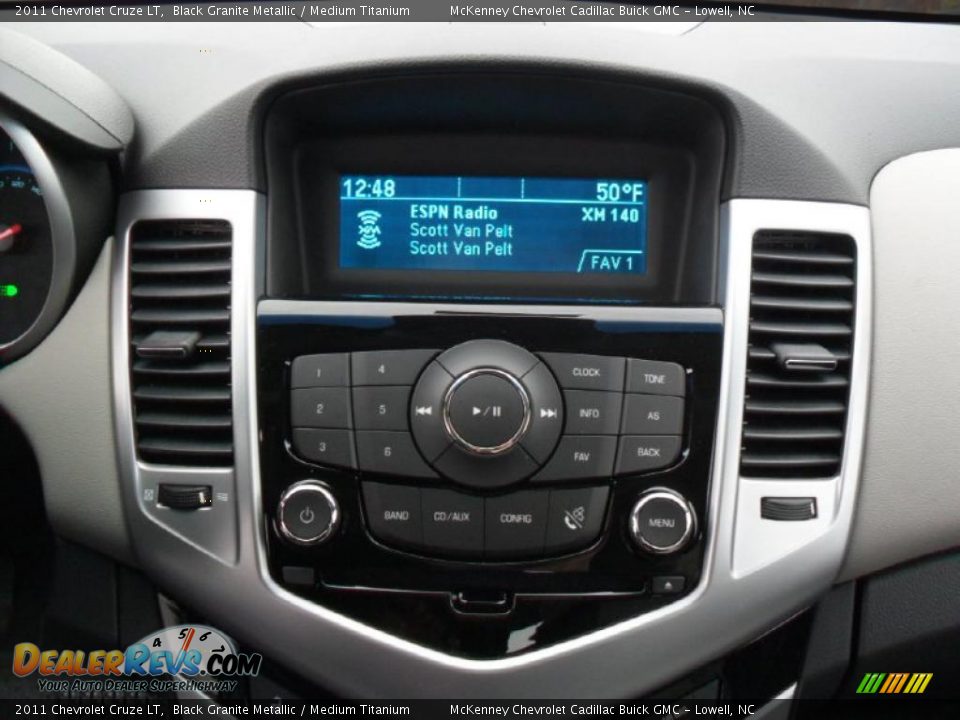 2011 Chevrolet Cruze LT Black Granite Metallic / Medium Titanium Photo #10