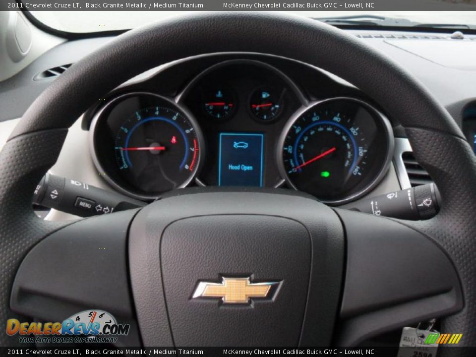 2011 Chevrolet Cruze LT Black Granite Metallic / Medium Titanium Photo #11
