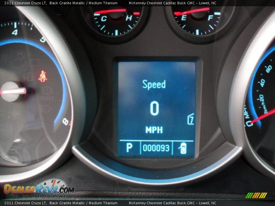 2011 Chevrolet Cruze LT Black Granite Metallic / Medium Titanium Photo #12
