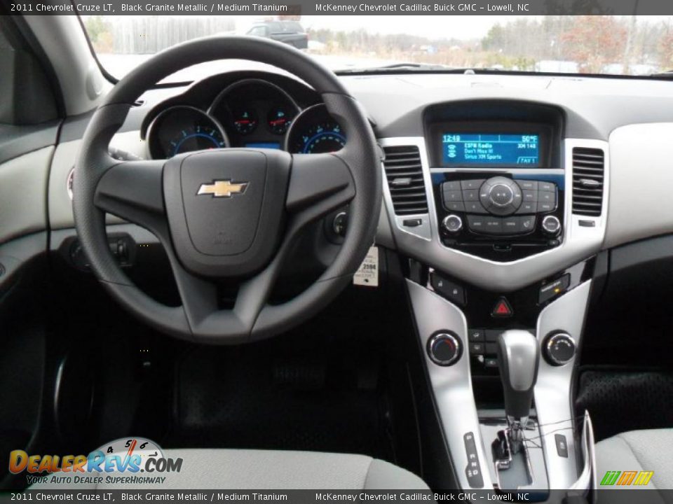 2011 Chevrolet Cruze LT Black Granite Metallic / Medium Titanium Photo #14