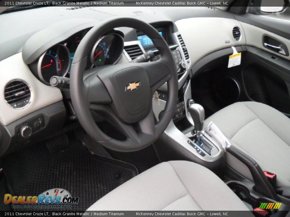 2011 Chevrolet Cruze LT Black Granite Metallic / Medium Titanium Photo #24