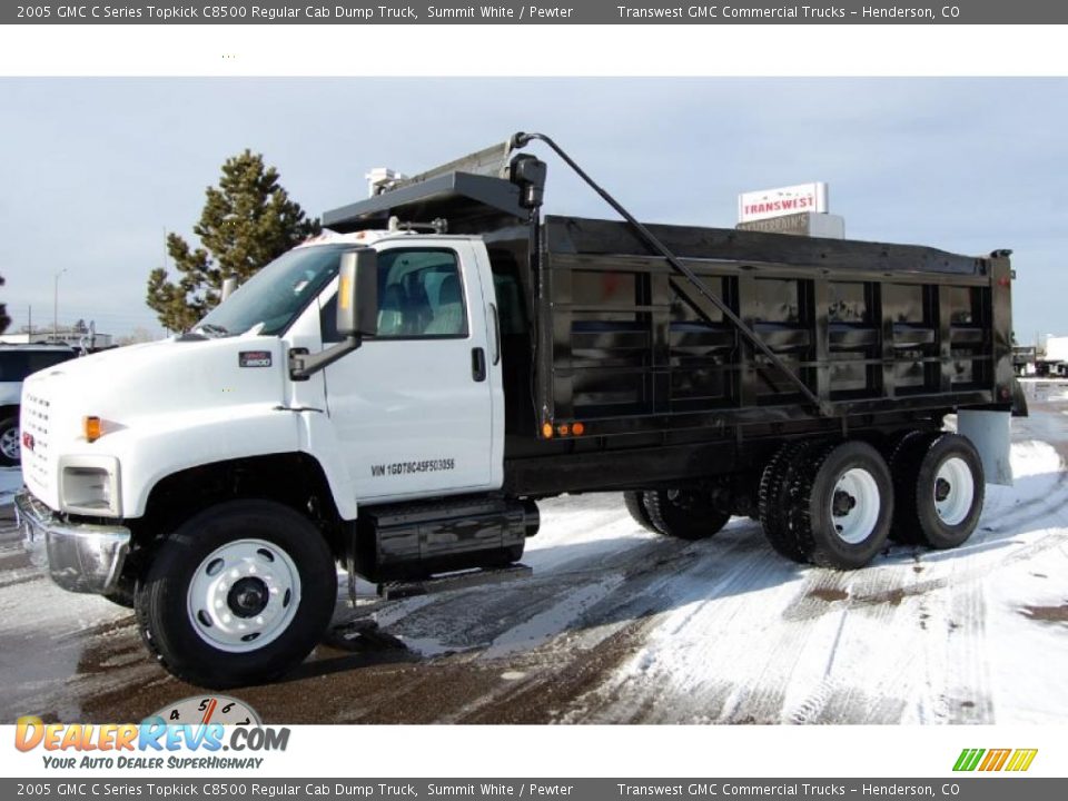 Summit White 2005 GMC C Series Topkick C8500 Regular Cab Dump Truck Photo #1