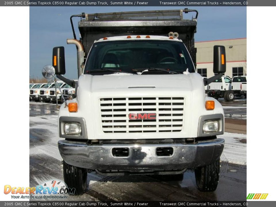 Summit White 2005 GMC C Series Topkick C8500 Regular Cab Dump Truck Photo #2