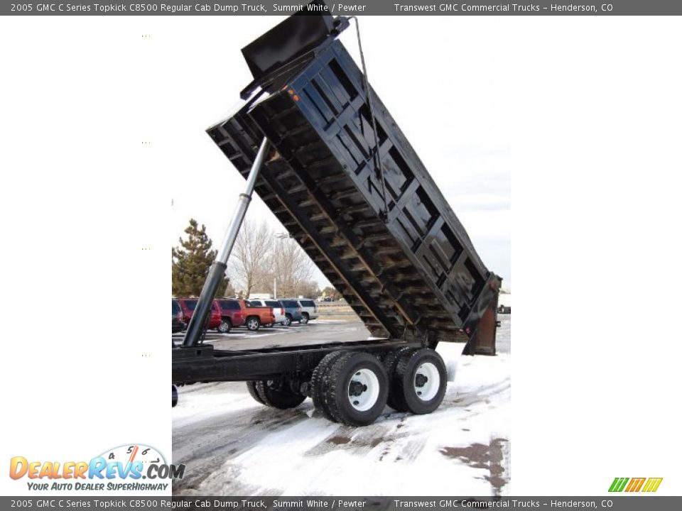 2005 GMC C Series Topkick C8500 Regular Cab Dump Truck Summit White / Pewter Photo #4