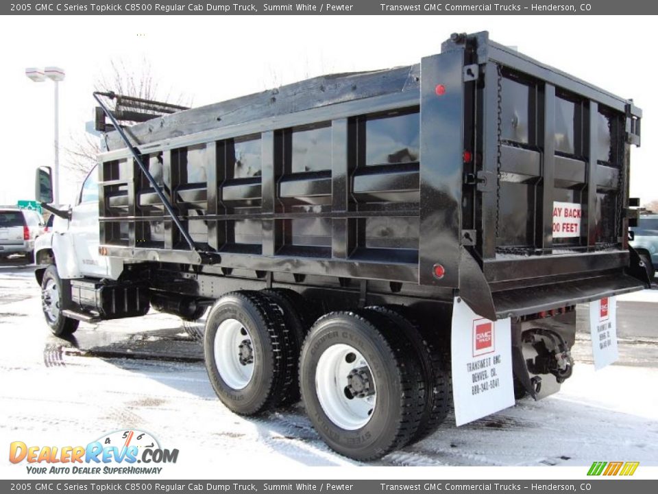 Summit White 2005 GMC C Series Topkick C8500 Regular Cab Dump Truck Photo #5
