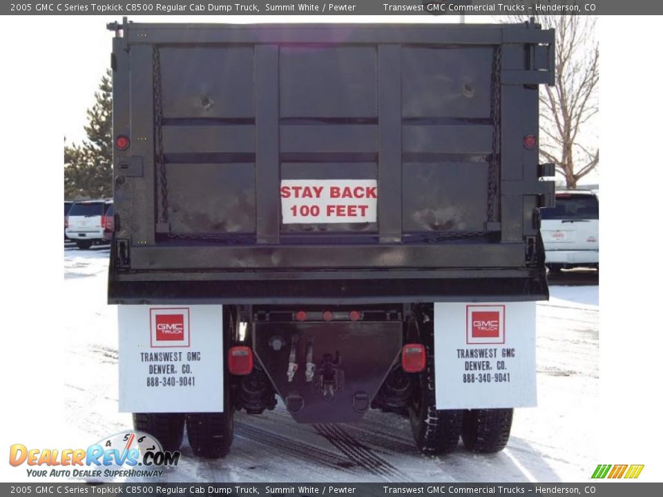 2005 GMC C Series Topkick C8500 Regular Cab Dump Truck Summit White / Pewter Photo #6