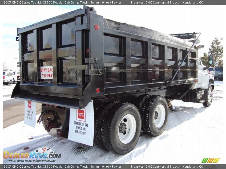 Summit White 2005 GMC C Series Topkick C8500 Regular Cab Dump Truck Photo #7