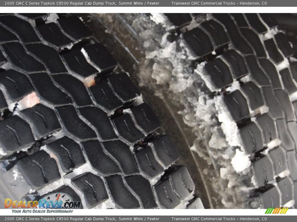 2005 GMC C Series Topkick C8500 Regular Cab Dump Truck Summit White / Pewter Photo #11