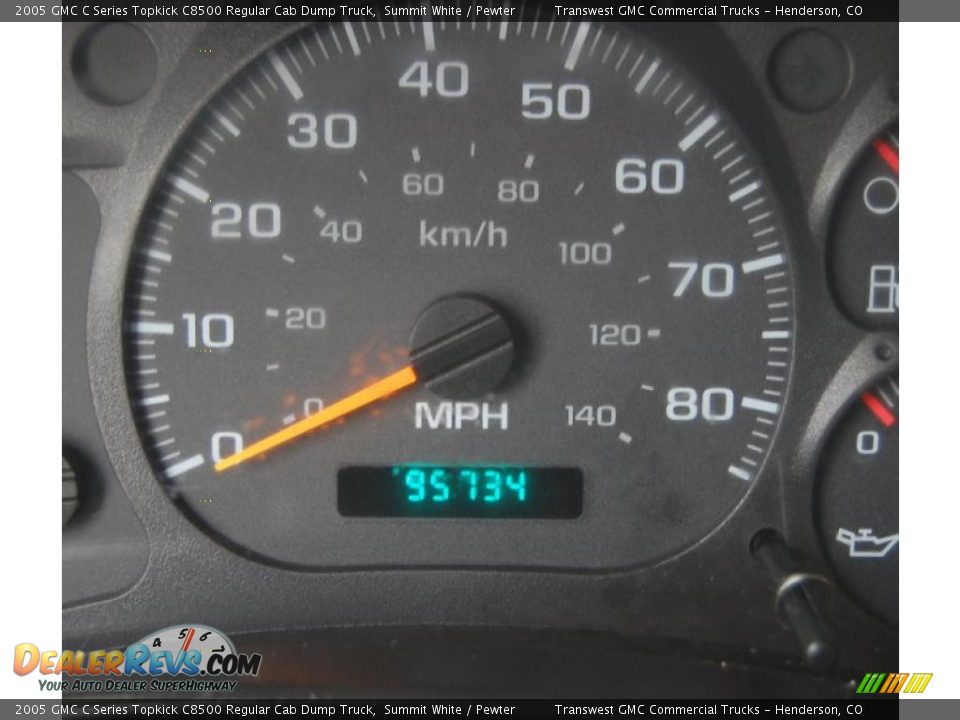 2005 GMC C Series Topkick C8500 Regular Cab Dump Truck Summit White / Pewter Photo #18