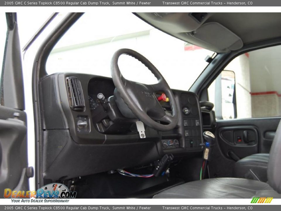 2005 GMC C Series Topkick C8500 Regular Cab Dump Truck Summit White / Pewter Photo #25