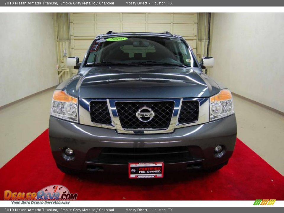 2010 Nissan Armada Titanium Smoke Gray Metallic / Charcoal Photo #2