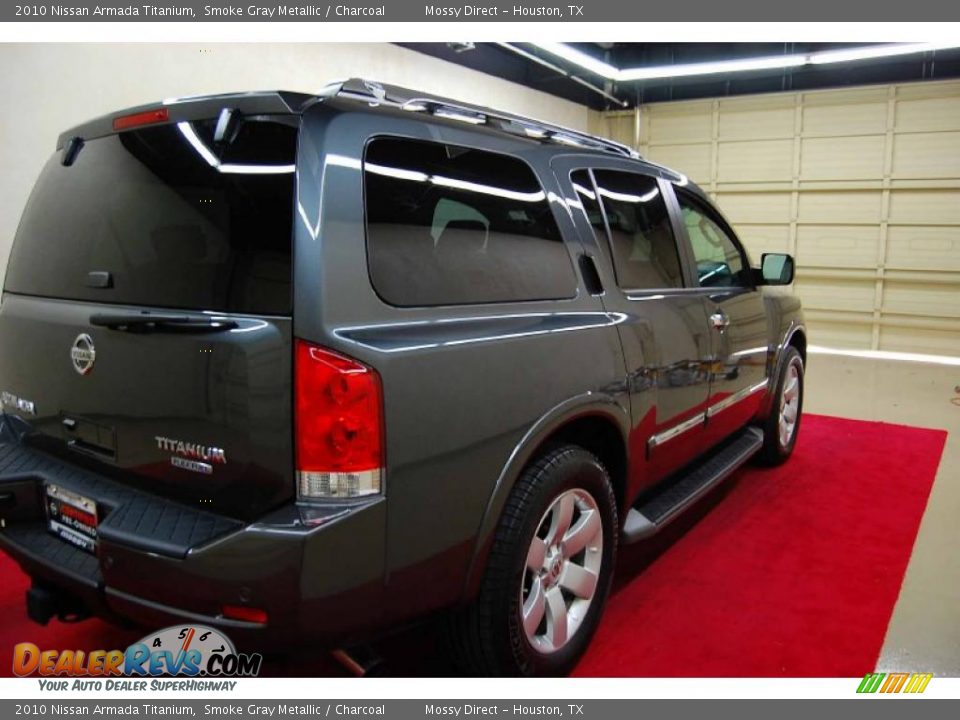 2010 Nissan Armada Titanium Smoke Gray Metallic / Charcoal Photo #6