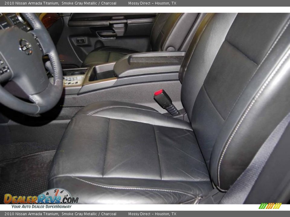 Charcoal Interior - 2010 Nissan Armada Titanium Photo #10