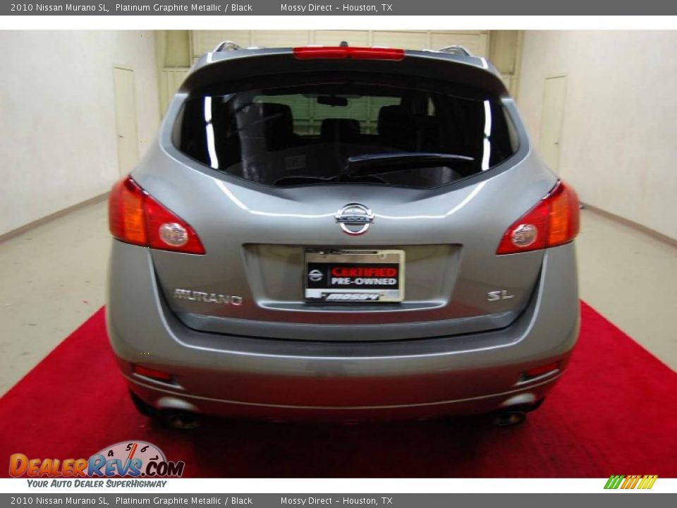 2010 Nissan Murano SL Platinum Graphite Metallic / Black Photo #5