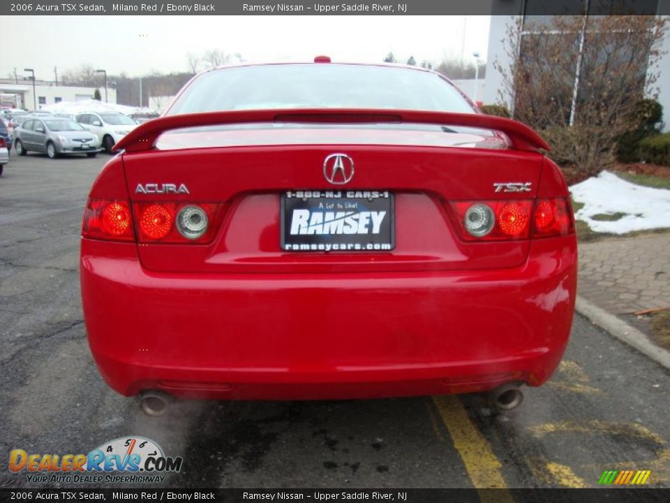 2006 Acura TSX Sedan Milano Red / Ebony Black Photo #3