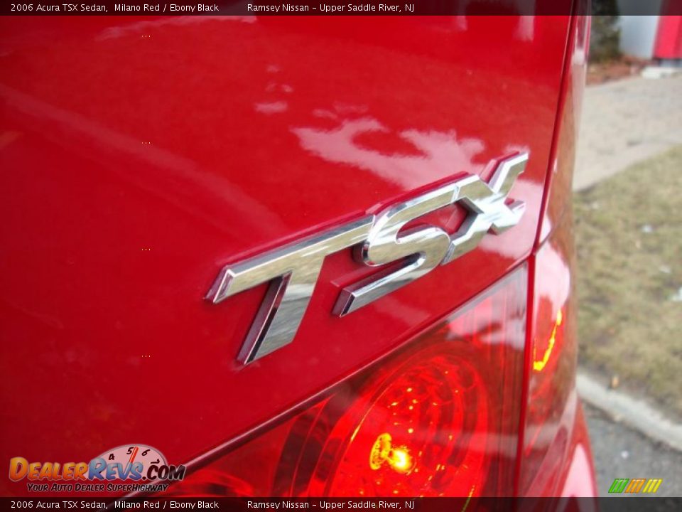 2006 Acura TSX Sedan Milano Red / Ebony Black Photo #4