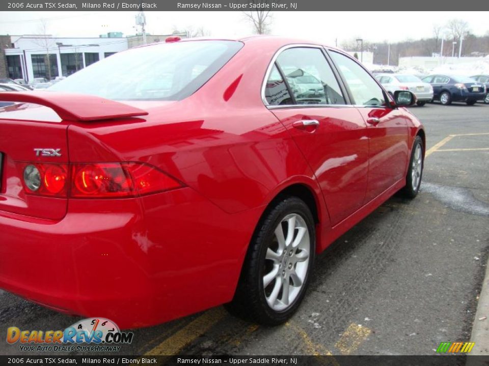 2006 Acura TSX Sedan Milano Red / Ebony Black Photo #5