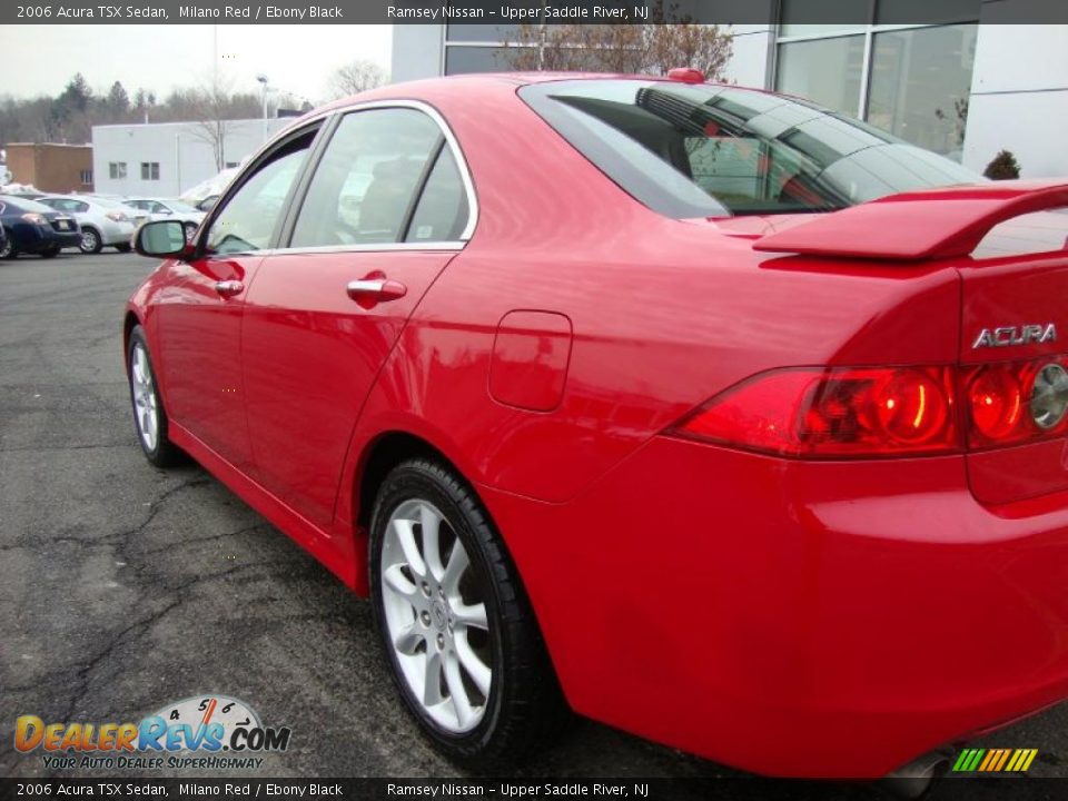 2006 Acura TSX Sedan Milano Red / Ebony Black Photo #6