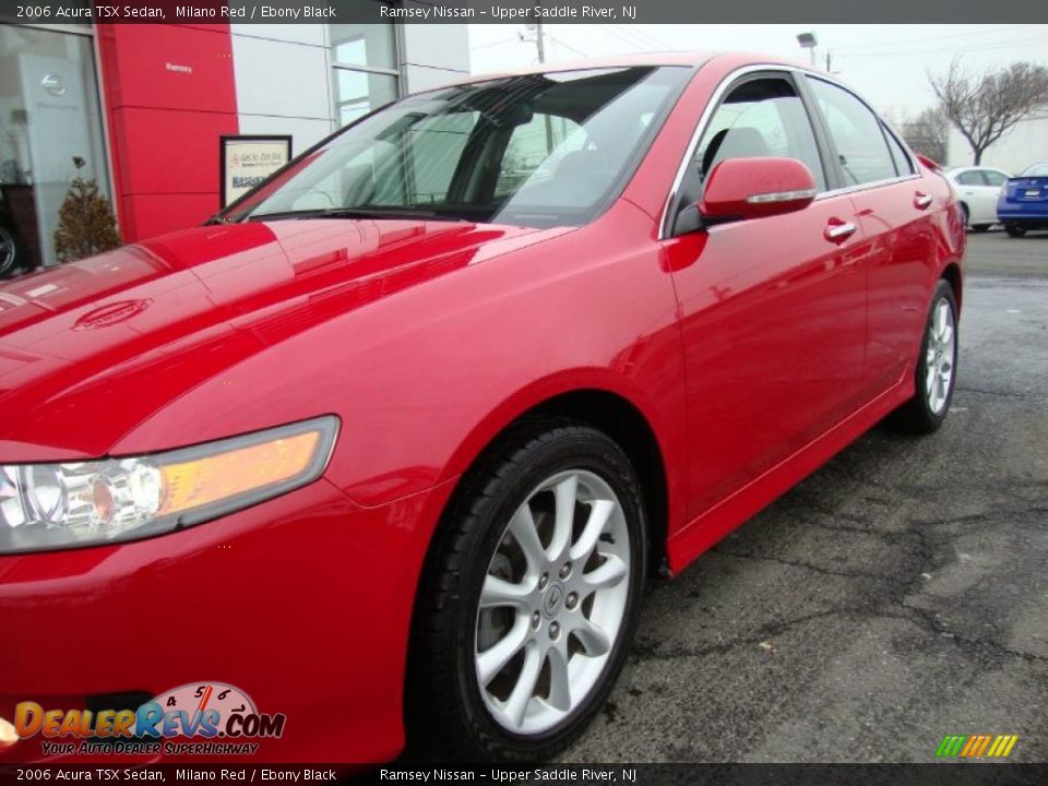2006 Acura TSX Sedan Milano Red / Ebony Black Photo #7