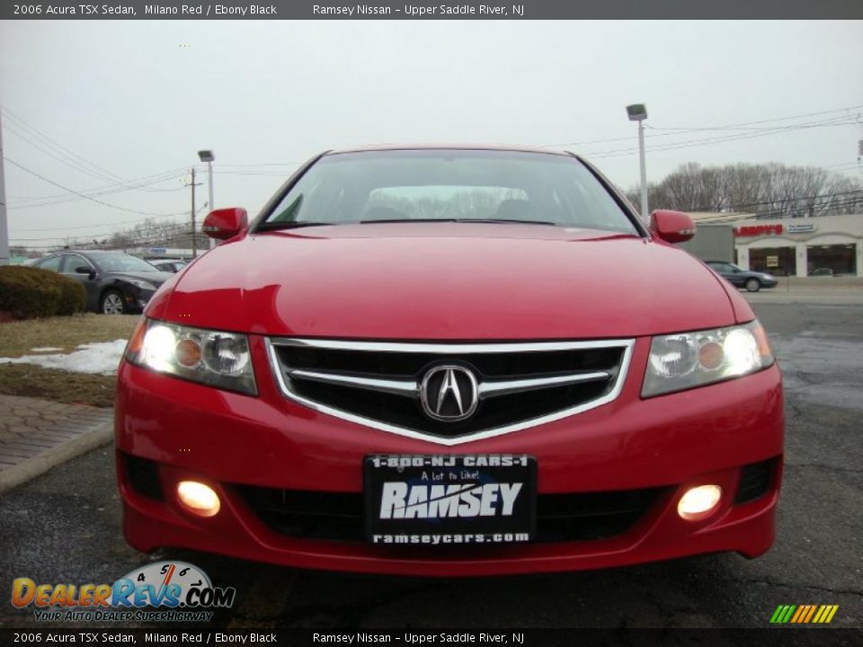 2006 Acura TSX Sedan Milano Red / Ebony Black Photo #8