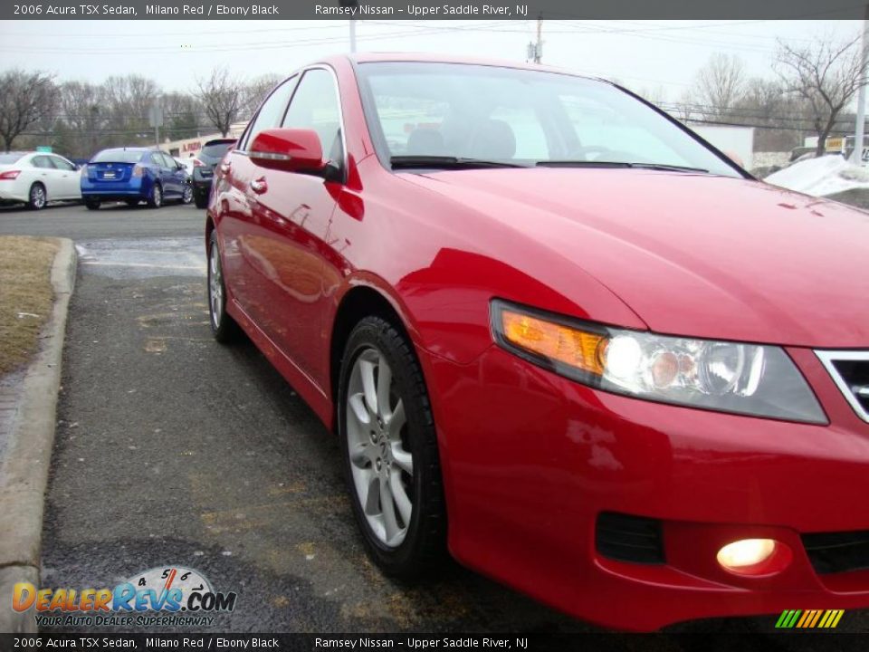 2006 Acura TSX Sedan Milano Red / Ebony Black Photo #9