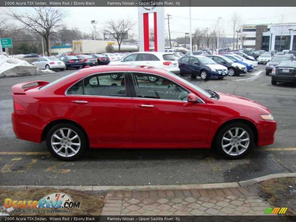 2006 Acura TSX Sedan Milano Red / Ebony Black Photo #10