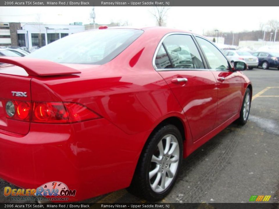 2006 Acura TSX Sedan Milano Red / Ebony Black Photo #11