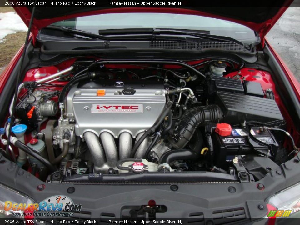 2006 Acura TSX Sedan Milano Red / Ebony Black Photo #12
