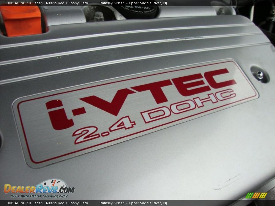2006 Acura TSX Sedan Milano Red / Ebony Black Photo #13