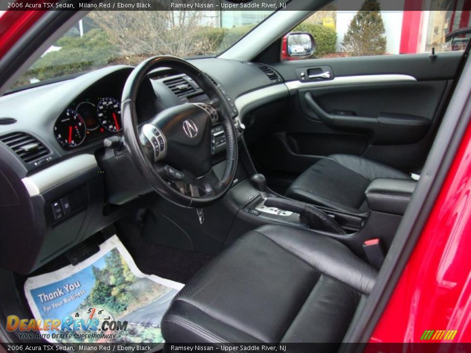 2006 Acura TSX Sedan Milano Red / Ebony Black Photo #14
