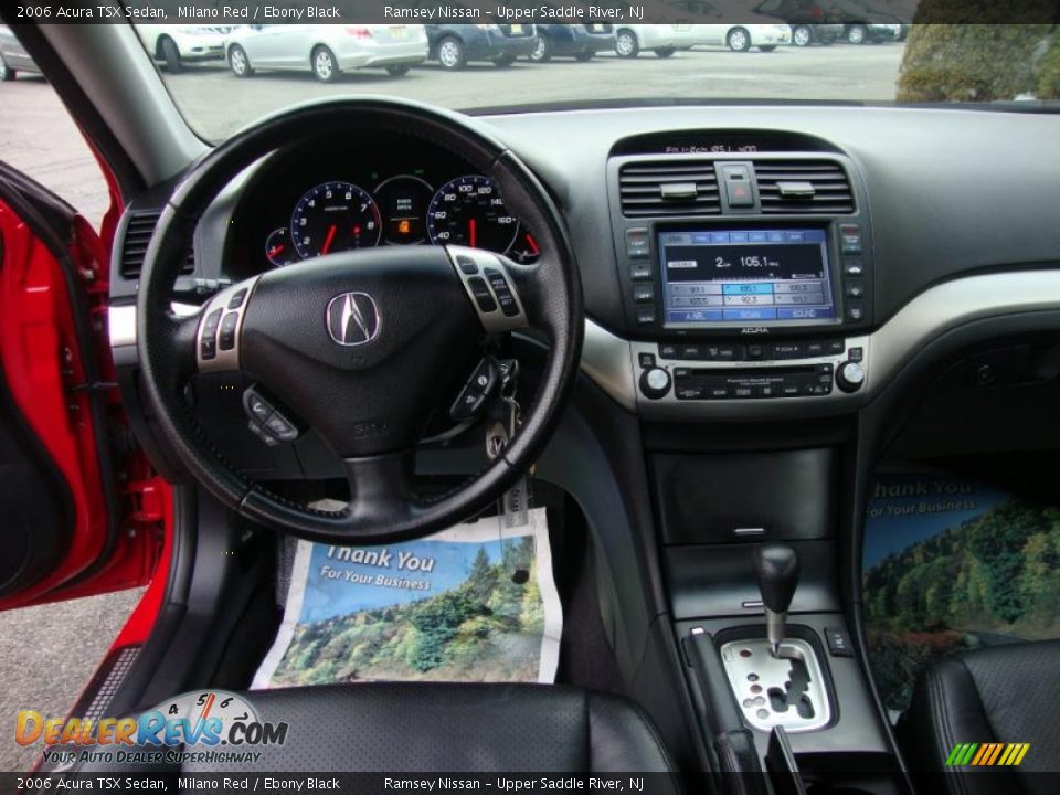 2006 Acura TSX Sedan Milano Red / Ebony Black Photo #15