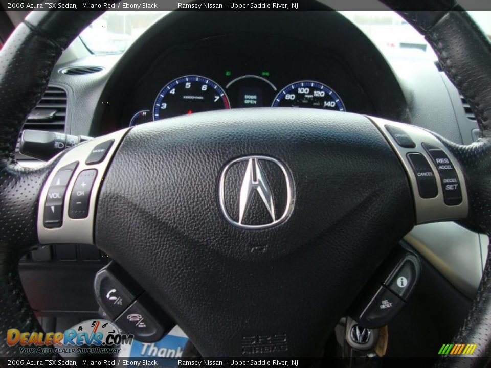 2006 Acura TSX Sedan Milano Red / Ebony Black Photo #17