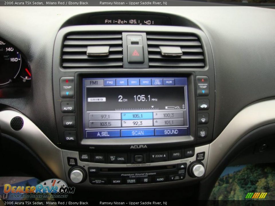 2006 Acura TSX Sedan Milano Red / Ebony Black Photo #21