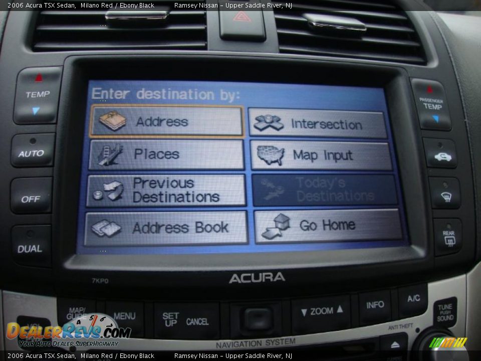 2006 Acura TSX Sedan Milano Red / Ebony Black Photo #23