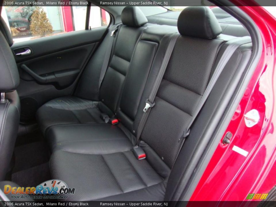 2006 Acura TSX Sedan Milano Red / Ebony Black Photo #25