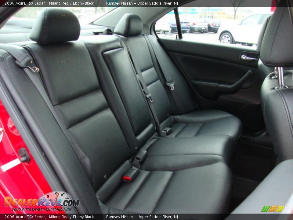2006 Acura TSX Sedan Milano Red / Ebony Black Photo #29