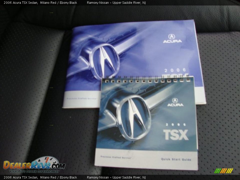 2006 Acura TSX Sedan Milano Red / Ebony Black Photo #31
