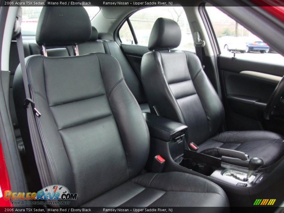 2006 Acura TSX Sedan Milano Red / Ebony Black Photo #32