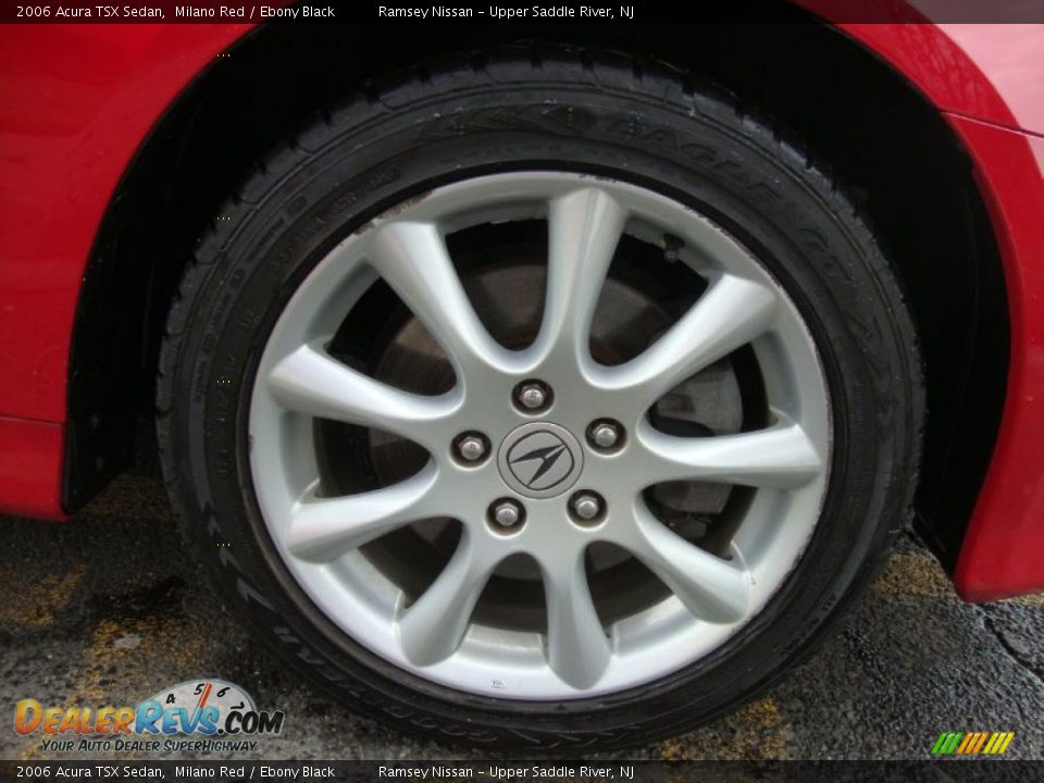 2006 Acura TSX Sedan Milano Red / Ebony Black Photo #33