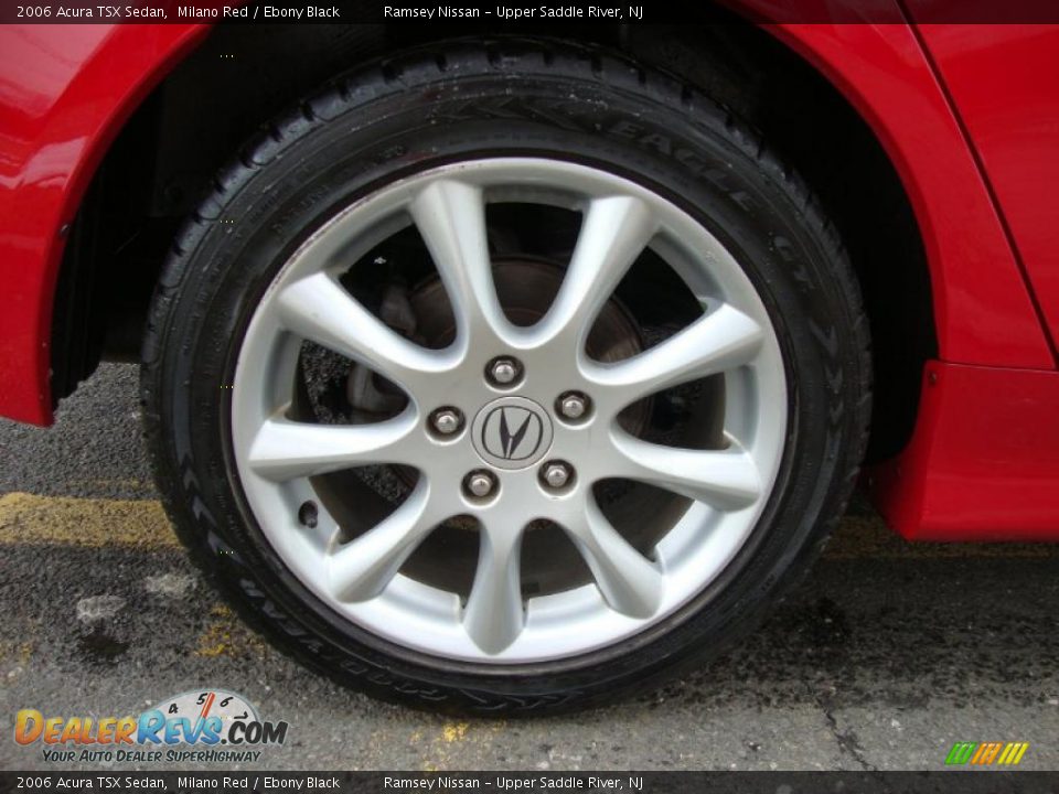 2006 Acura TSX Sedan Milano Red / Ebony Black Photo #34