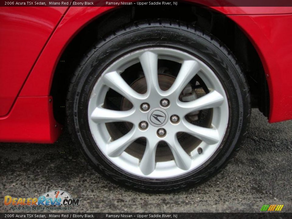 2006 Acura TSX Sedan Milano Red / Ebony Black Photo #35